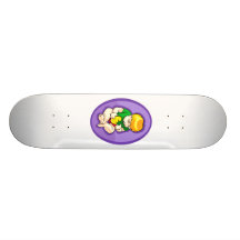 niño que sostiene el polluelo oval.png púrpura monopatines personalizados
