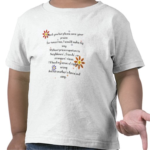 Niño T - Poema de la alabanza Camiseta