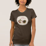 Niño y Turquía de la acción de gracias del vintage Camiseta