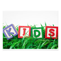 Niños al aire libre comunicado personalizado