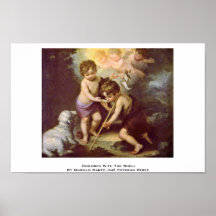 Niños con Shell Poster
