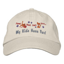 Niños de la piel gorras de béisbol bordadas