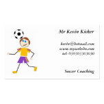 Niños del fútbol tarjetas de visita