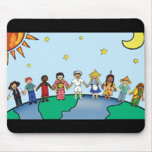 Niños del mundo alfombrillas de ratón