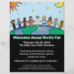 Niños del mundo flyer personalizado