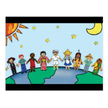 Niños del mundo postales