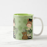 Niños del trébol tazas