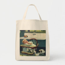 Niños del vintage, cocina del Highchair el dormir  Bolsa