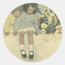 Niños del vintage, pared Jessie Willcox Smith del  Etiquetas