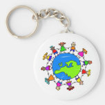 Niños europeos llavero personalizado
