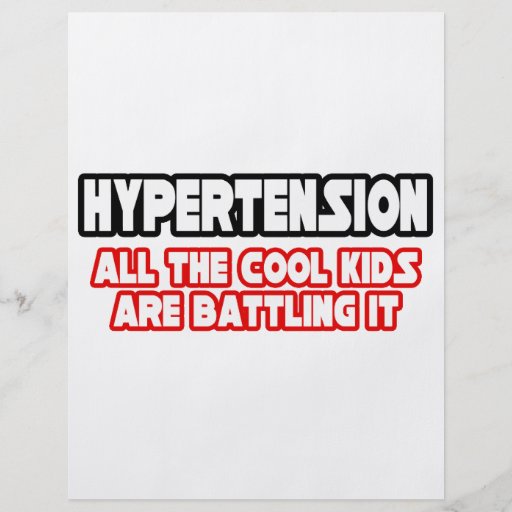 Niños frescos de la hipertensión… tarjeta publicitaria