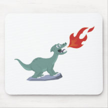 Niños Fuego-Que respiran arte del dinosaurio de Je Tapetes De Ratones