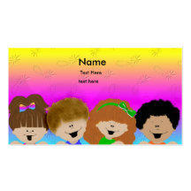 Niños lindos tarjetas de visita
