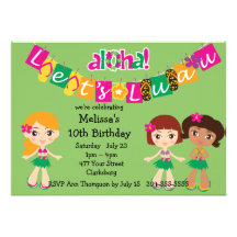 Niños Luau Anuncio