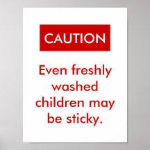 Niños pegajosos posters