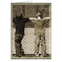 Niños pequeños tarjetón