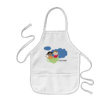 niños que cocinan el delantal de la cocina de la t