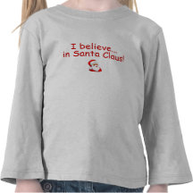 Niños "que creo… en Papá Noel!" Camiseta