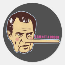 Nixon, no soy ladrón pegatinas  