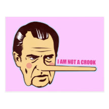 Nixon, no soy ladrón tarjeta postal