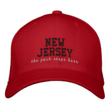 NJ, el duende malicioso para aquí Gorra De Béisbol Bordada