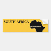 No1 Johannesburg, camiseta de Suráfrica y etc Pegatina De Parachoque