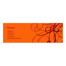 No. 0807 de los remolinos plantilla de tarjeta de negocio