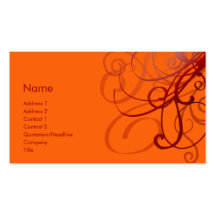 No. 0807 de los remolinos tarjeta personal