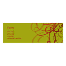 No. 0920 de los remolinos plantilla de tarjeta de negocio