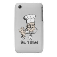 No. 1 cocinero iPhone 3 Case-Mate protector