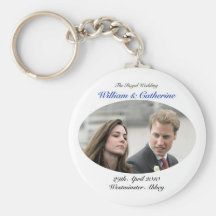 No.1 el Guillermo y la Catherine que se casan real Llaveros Personalizados