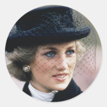No.44 princesa Diana Francia 1988 Pegatina