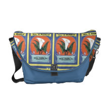 No. 6 la bolsa de mensajero de la etiqueta de Dori Bolsa De Mensajeria