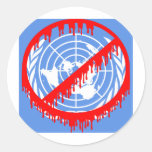No a los Naciones Unidas Etiqueta Redonda