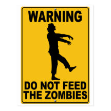 No alimente a los zombis postal