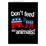 No alimente los animales felicitaciones