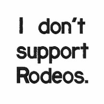 No apoyo la lucha de Bull Camiseta Polo Bordada