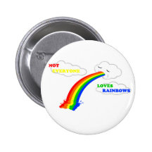 No cada uno ama diseño de los arco iris pins