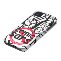 No cómico sin tipografía iPhone 4 Case-Mate fundas