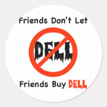 No compre Dell Pegatina