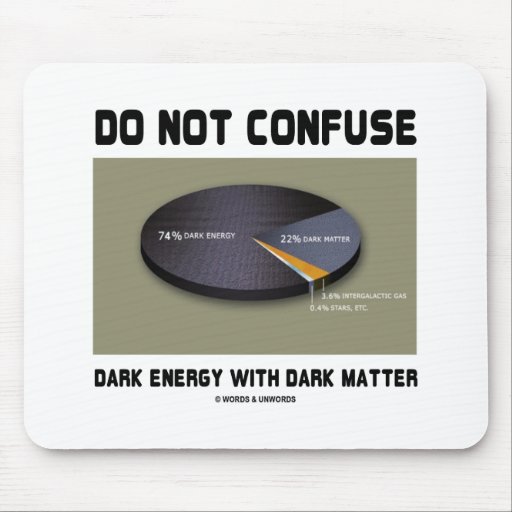 No confunda la energía oscura con la materia oscur tapete de ratones