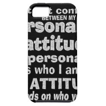 NO CONFUNDA LA PERSONALIDAD CON ACTITUD DEPENDE CÓ iPhone 5 Case-Mate COBERTURAS