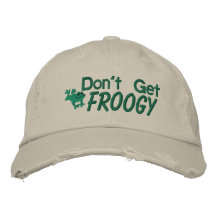 No consiga el gorra bordado Froggy Gorra De Beisbol