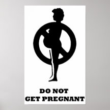 No consiga embarazada poster