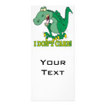 no cuido rabieta del genio del t-rex tarjetas publicitarias a todo color