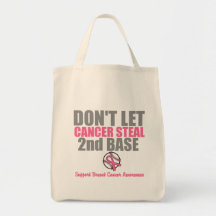 No deje al cáncer robar en segundo lugar la 2da ba bolsas lienzo