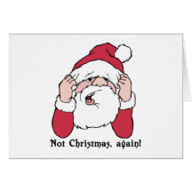 No del navidad tarjeta de Santa otra vez