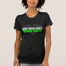 No desee para él - trabaja la camiseta global camisetas