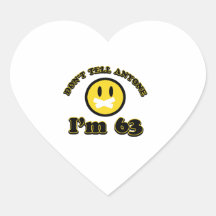 No diga cualquiera que soy 63 calcomanías de corazones personalizadas