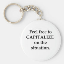 No dude en PARA CAPITALIZAR en la situación Llavero Personalizado